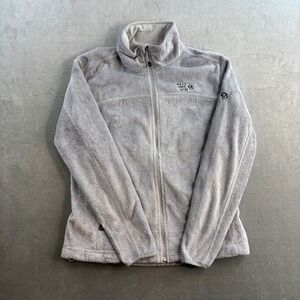 Mountain Hardwear Polartec Fleece Jacket Women's Medium Gray Soft Plush